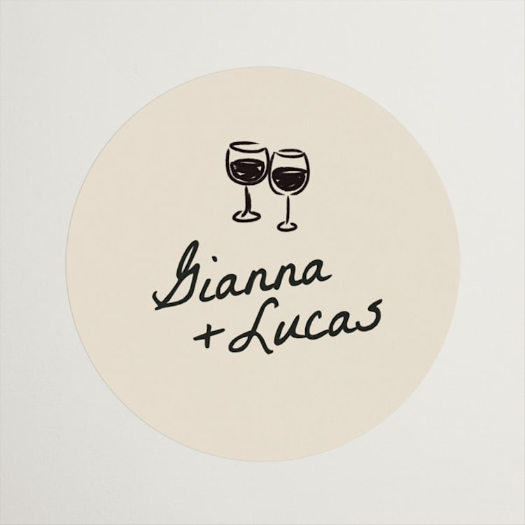 "That's Amore" - Rehearsal Dinner Favor Stickers in Papyrus by Itsy Belle Studio - Front