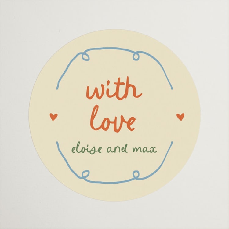 "Cin Cin" - Rehearsal Dinner Favor Stickers in Verona by Stephanie Heinrich Godbout - Front