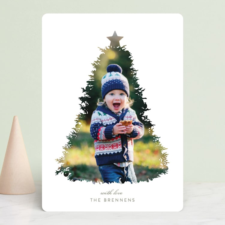 "A Christmas Tale" - Retired Holiday Cards in Pearl by Christie Kelly - Front