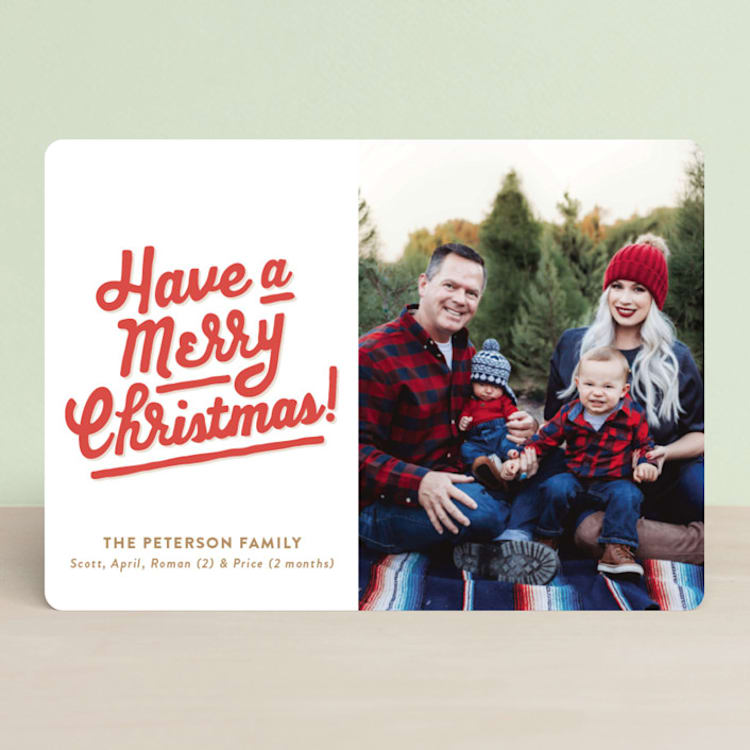 "My Type of Christmas" - Retired Holiday Cards in Holly by The Social Type - Front