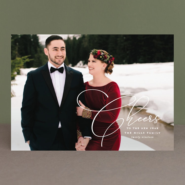 "Grace Peace Love" - Retired Holiday Cards in Snow by Laura Hamm - Front