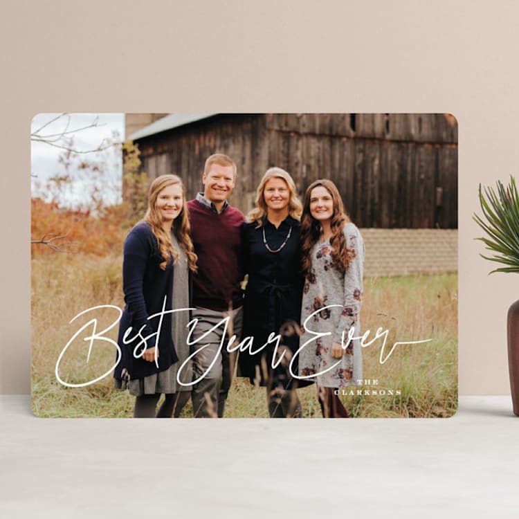 "Simple Christmas Blessings" - Retired Holiday Cards in Snow by fatfatin - Front