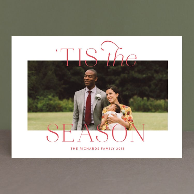 "The Season" - Retired Holiday Cards in Cherry by Megan Davis - Front