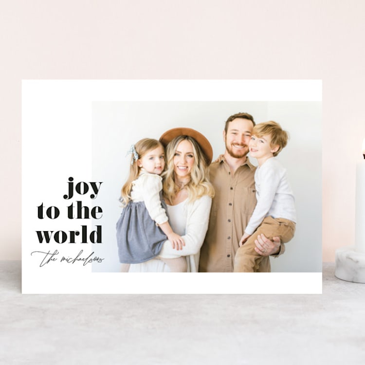 "All The Joy" - Retired Holiday Cards in Ebony by seulghi - Front
