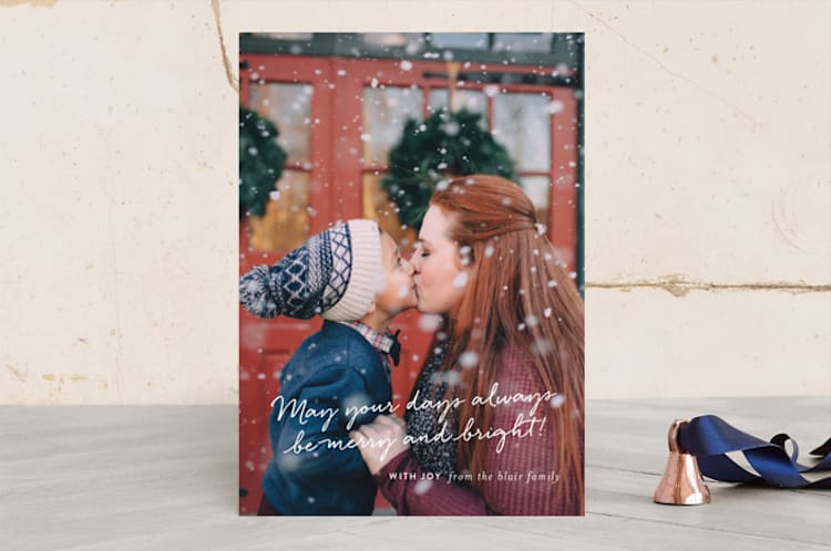 "a Christmas celebration" - Retired Holiday Cards in snowflake by Sara Hicks Malone - Front