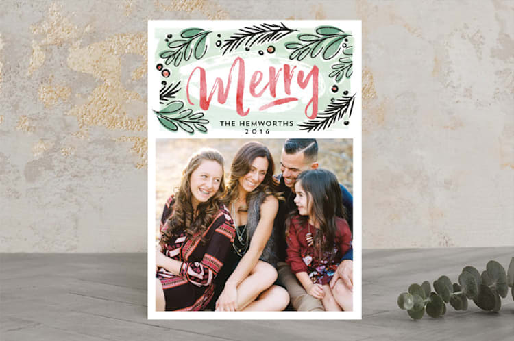 "markered merry" - Retired Holiday Cards in mint by silverscreen studio - Front