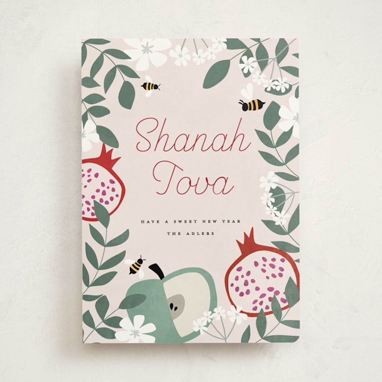 "Shanah Tova" - Rosh Hashanah Cards in Rosemary by Maja Cunningham - Front