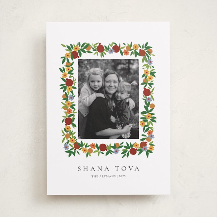 "Abundance" - Rosh Hashanah Cards in Bouquet by Sumak Studio - Front