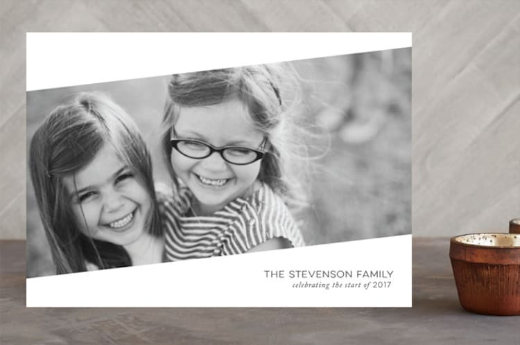 "Photo Reel" - Retired Holiday Cards in Charcoal by Pine Street Creative - Front