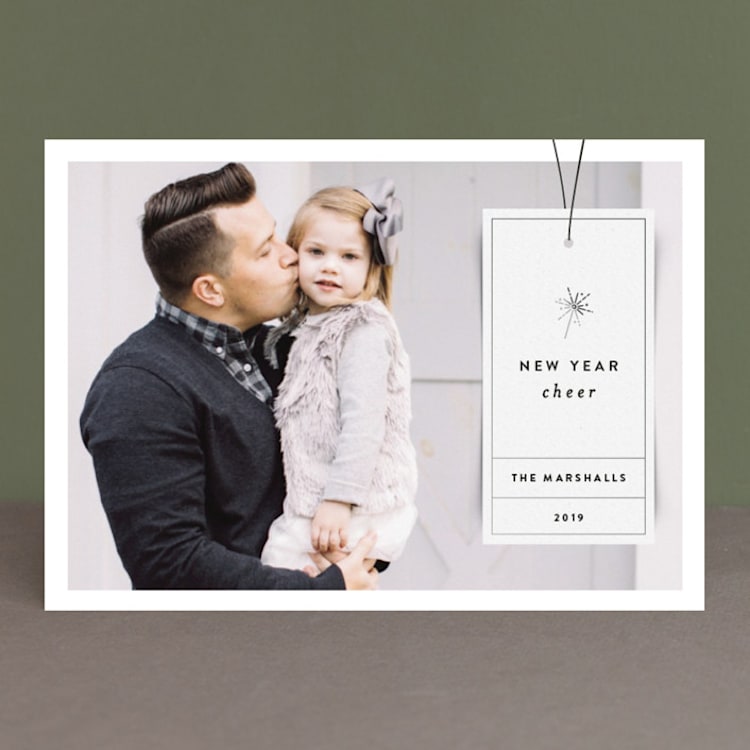"Simple Tag" - Retired Holiday Cards in Sterling by Jody Wody - Front