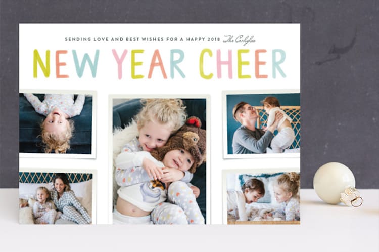 "Cheer for a New Year" - Retired Holiday Cards in Candy by Kelly Nasuta - Front