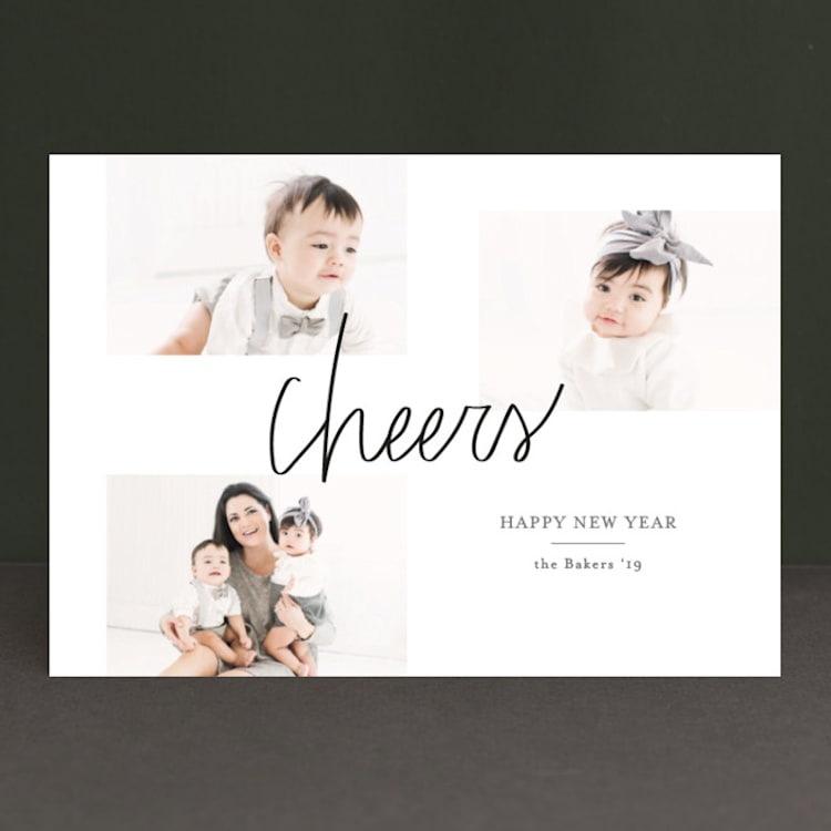 "cheers trio" - Retired Holiday Cards in Steel by Summer Winkelman - Front