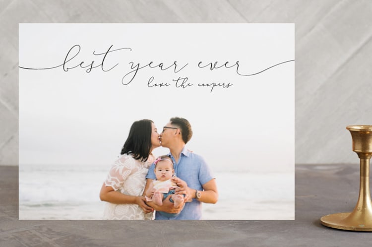 "Best Year Ever" - Retired Holiday Cards in Midnight by Christine Taylor - Front