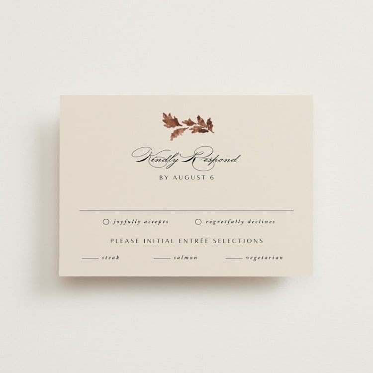 "poetique" - RSVP Postcards in Autumn by Kate Ahn - Front