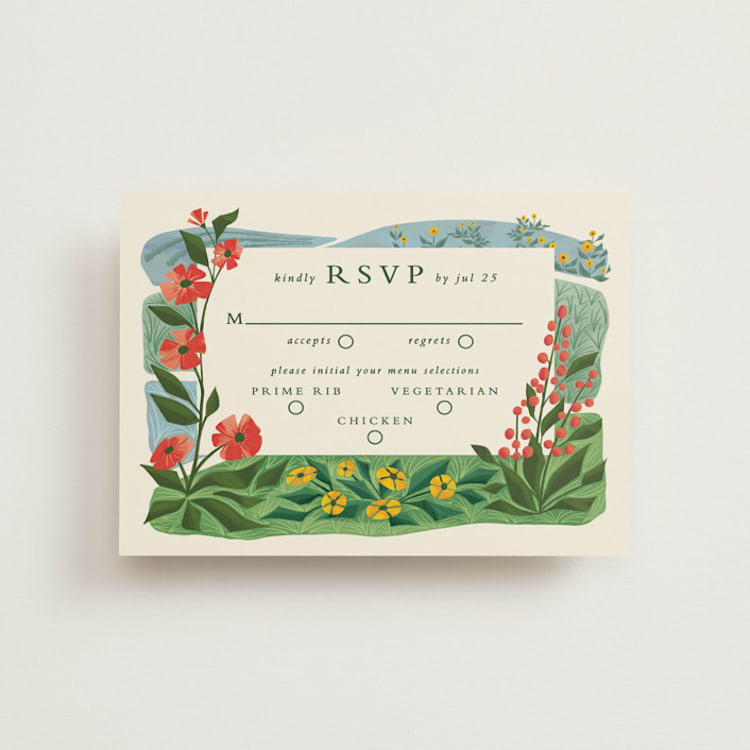 "Farm and Field" - RSVP Postcards in Barn by Paper Sun Studio - Front