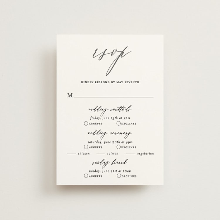 "Villa" - RSVP Postcards in Pearl by Chryssi Tsoupanarias - Front
