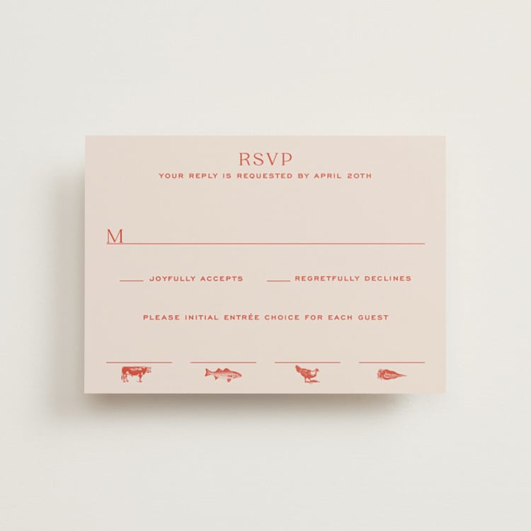 "Racquet" - RSVP Postcards in Verona Sunset by Megan Davis - Front