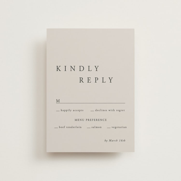 "The Minimalist" - RSVP Postcards in Air by lulu and isabelle - Front