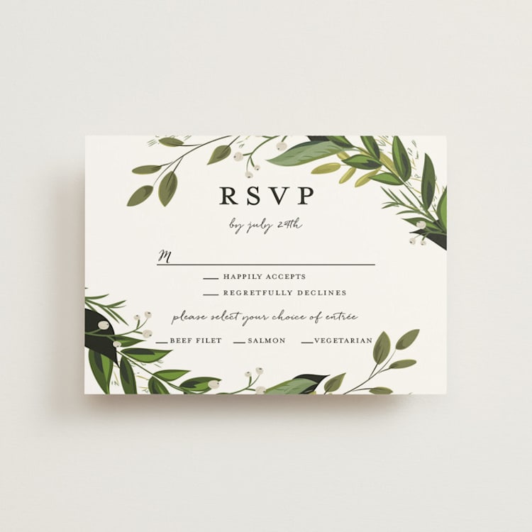 "Vines of Green" - RSVP Postcards in Fern by Susan Moyal - Front