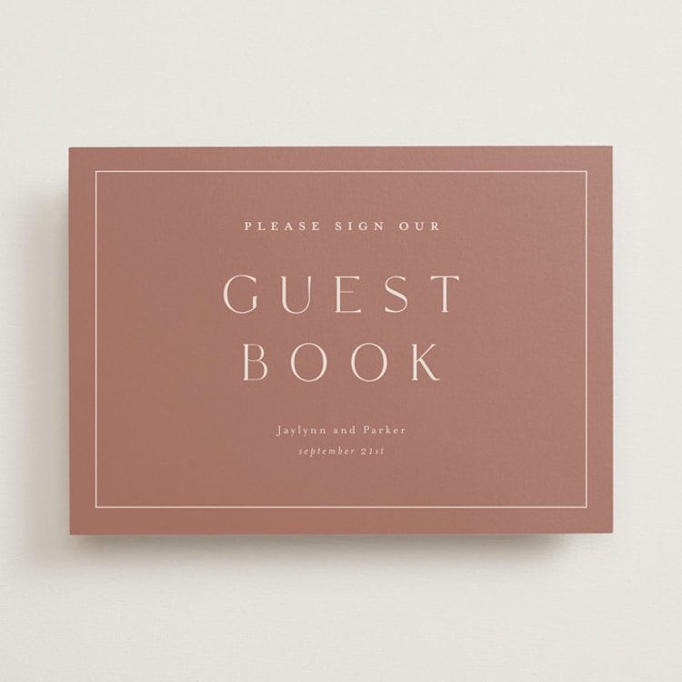 "Warm affection" - Reception Signs in Dusty Rose by Stacey Meacham - Front
