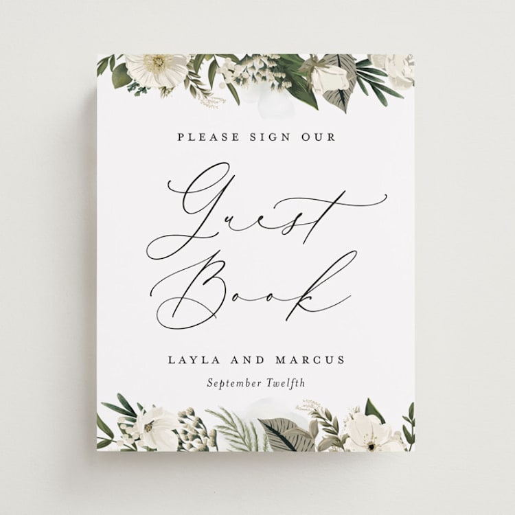 "Classic Love" - Reception Signs in Vanilla by Susan Moyal - Front