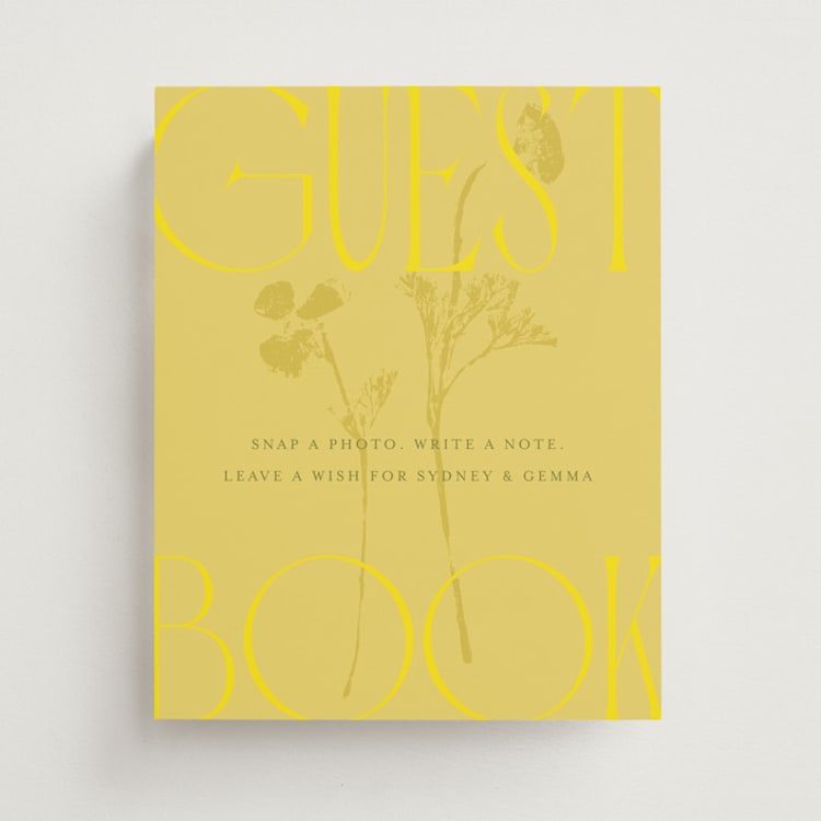 "Bloom" - Reception Signs in Island Citrus by Morgan Kendall - Front