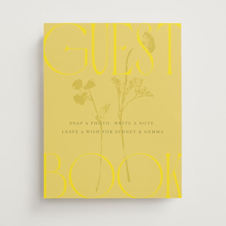 "Bloom" - Reception Signs in Island Citrus by Morgan Kendall - Front