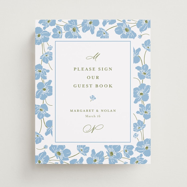 "Anemones" - Reception Signs in Azure by letterfix - Front