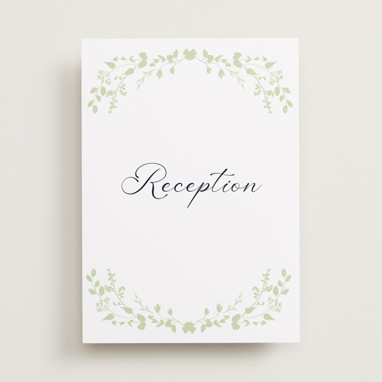 "Flower Garden" - Reception Signs in Spring by Susan Moyal - Front