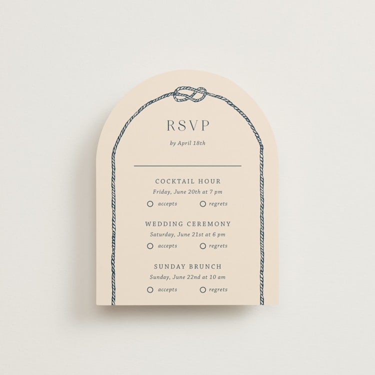"nautical nuptials" - Multi-Event RSVP Cards in Sea Breeze by Rebecca Durflinger - Front