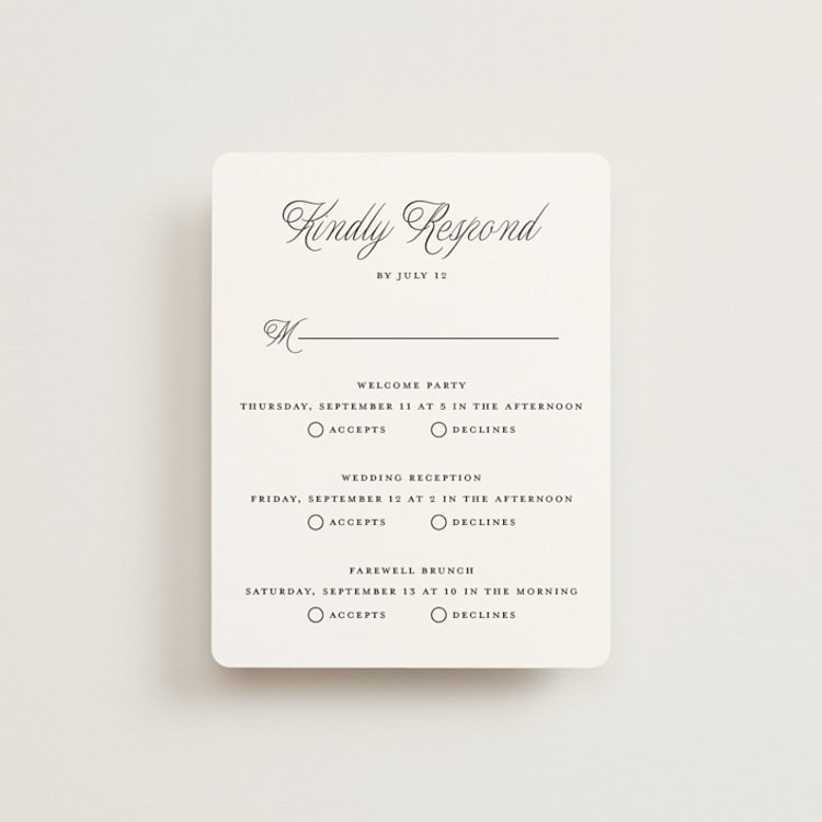 "Terra" - Multi-Event RSVP Cards in Snow by Pixel and Hank - Front
