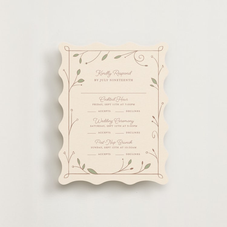 "Disney Storybook" - Multi-Event RSVP Cards in Autumn by Morgan Ramberg - Front