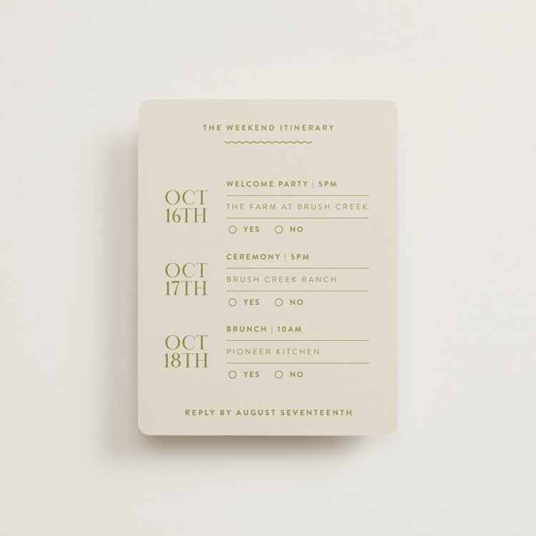 "Lavender Dreams" - Multi-Event RSVP Cards in Lilac Dreams by Design Lotus - Front