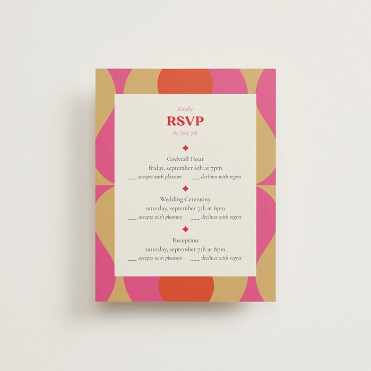 "Pop love" - Multi-Event RSVP Cards in New York by Bethania Lima - Front