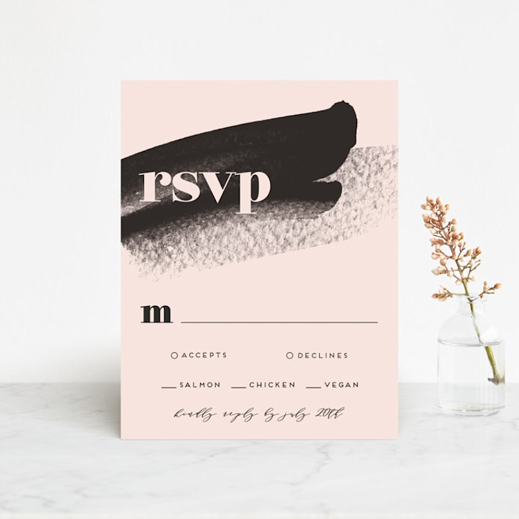 "Vignette" - RSVP Cards in Cosmopolitan by silverscreen studio - Front