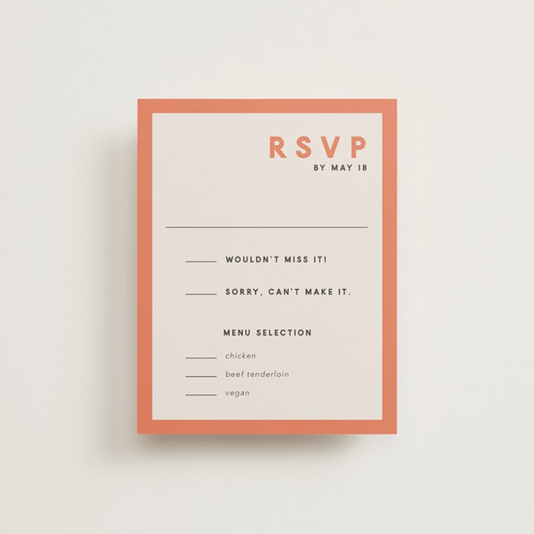 "Canyon Wall" - RSVP Cards in Sunset by Robin Ott - Front