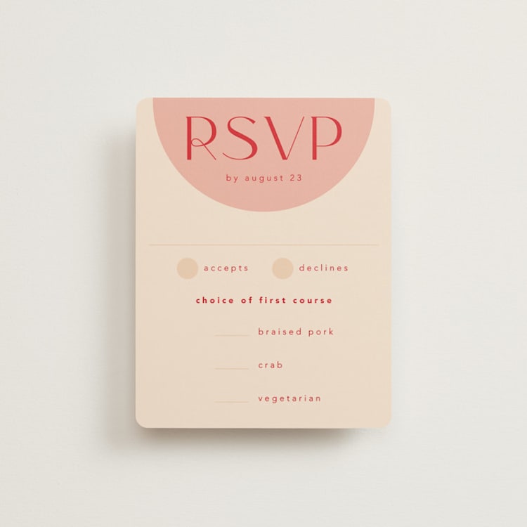 "Unity" - RSVP Cards in Blossom by Hudson meet Rose - Front