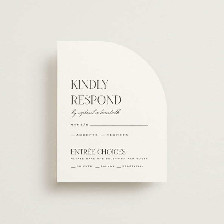 "Clarity" - RSVP Cards in Diamond by Heather Cairl - Front