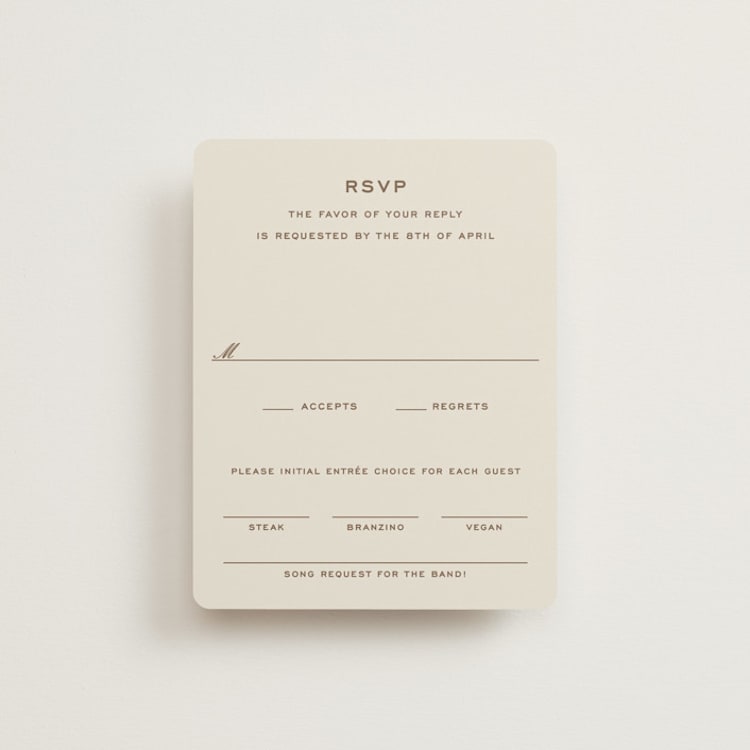 "Campania" - RSVP Cards in Limone by Megan Davis - Front