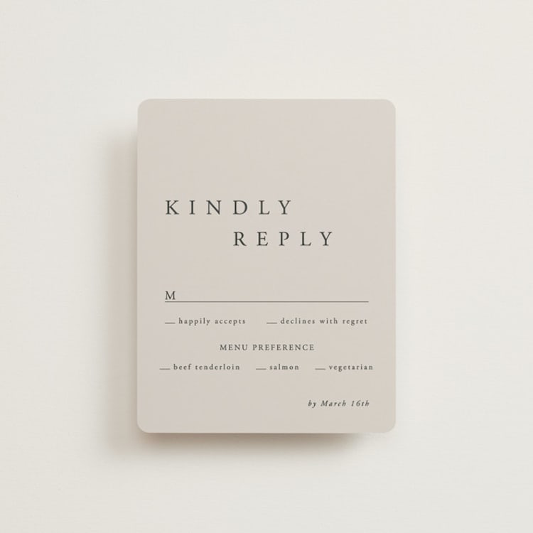 "The Minimalist" - RSVP Cards in Air by lulu and isabelle - Front