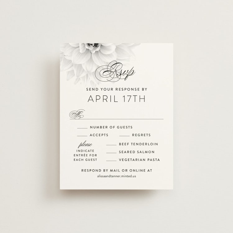 "Together Forever" - RSVP Cards in Shadow by Jill Means - Front