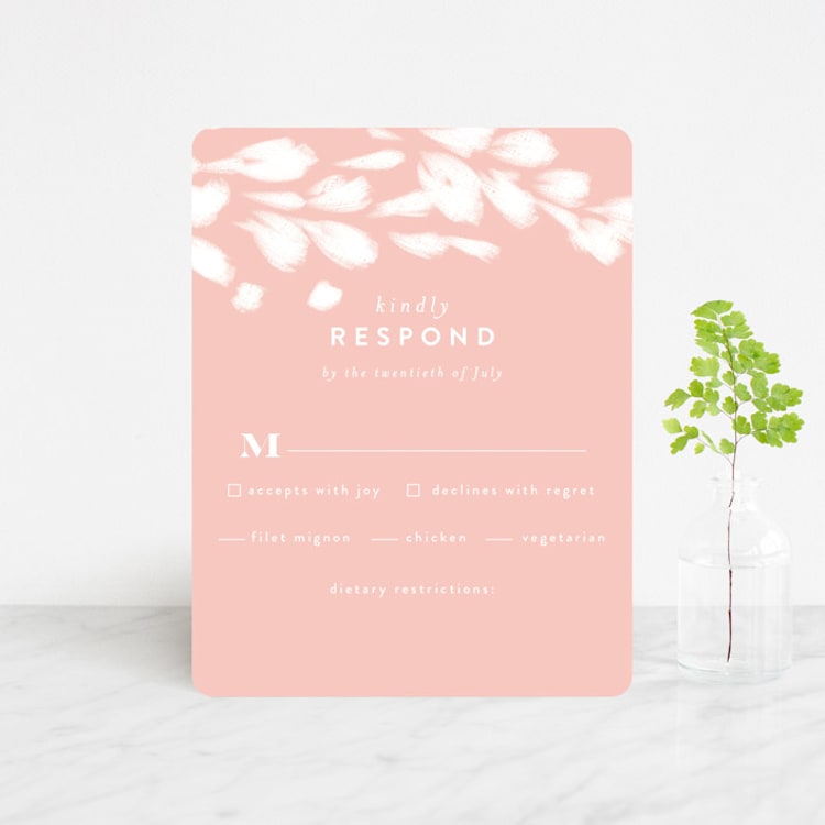"spring dream" - RSVP Cards in Onyx by Angela Marzuki - Front
