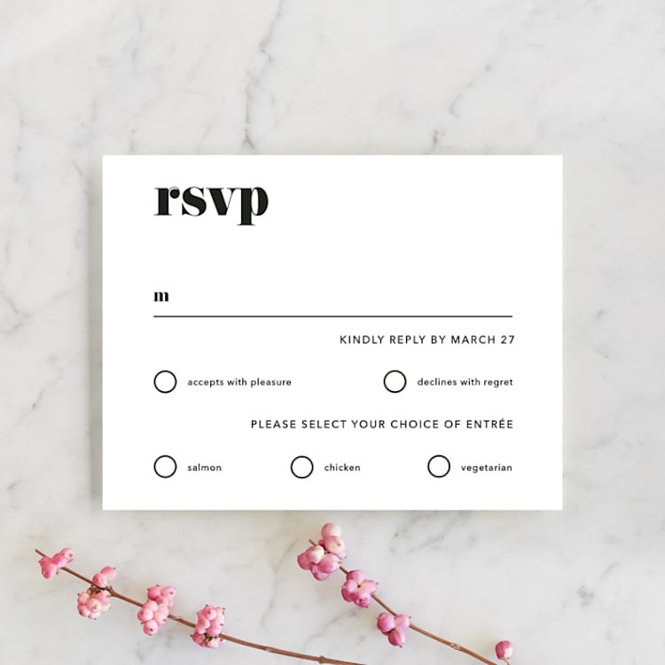 "Letters" - RSVP Cards in Silk by JoAnn Jinks - Front