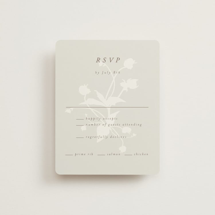 "Autumnal" - RSVP Cards in Fawn by AK Graphics - Front