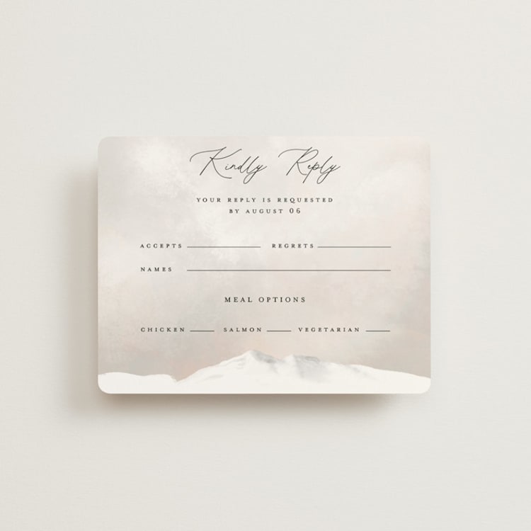 "montagna" - RSVP Cards in Forest by Petra Kern - Front