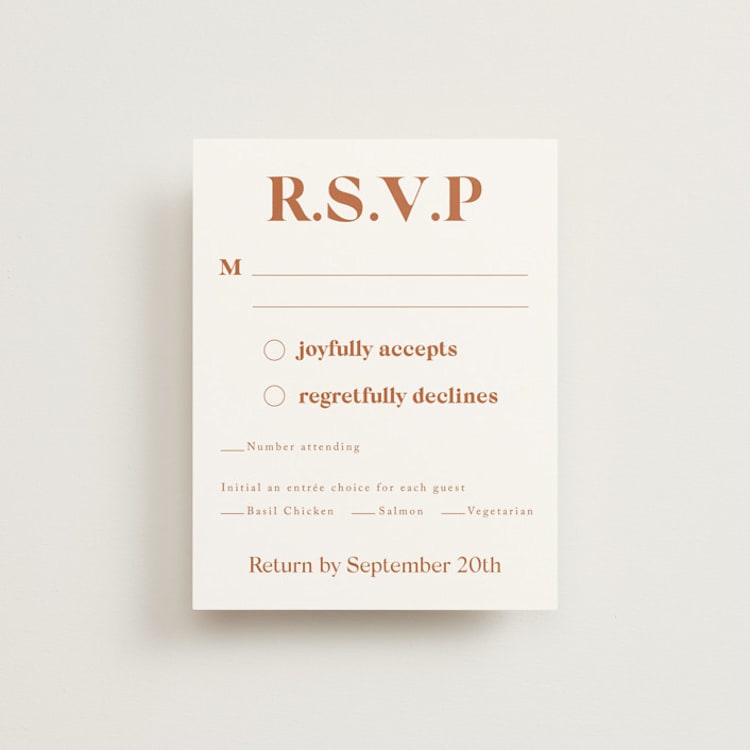 "boho desert" - RSVP Cards in Sand by Cass Loh - Front