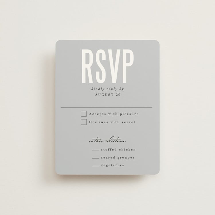 "Monumental" - RSVP Cards in Cotton by Jessie Steury - Front