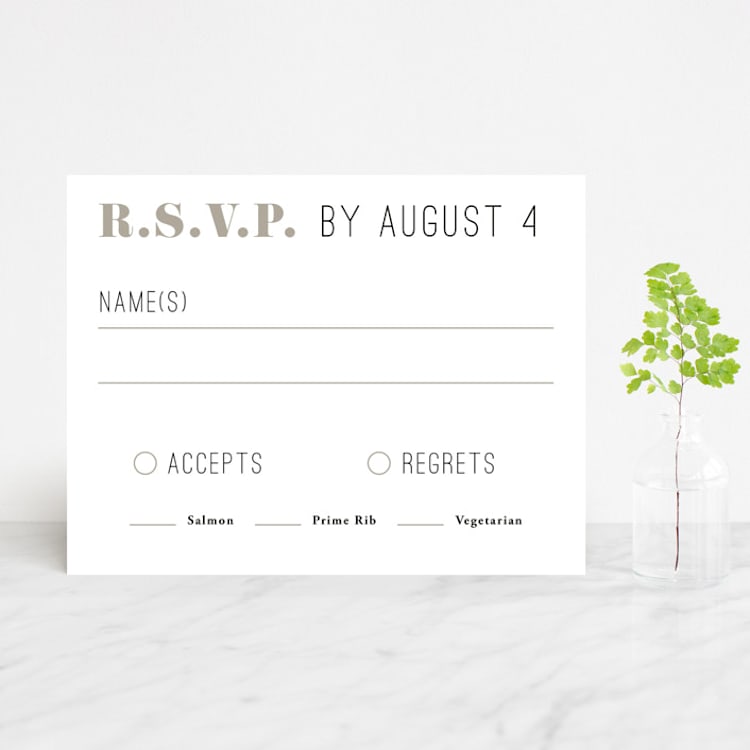 "and the adventure begins" - RSVP Cards in Diamond by Playground Prints - Front