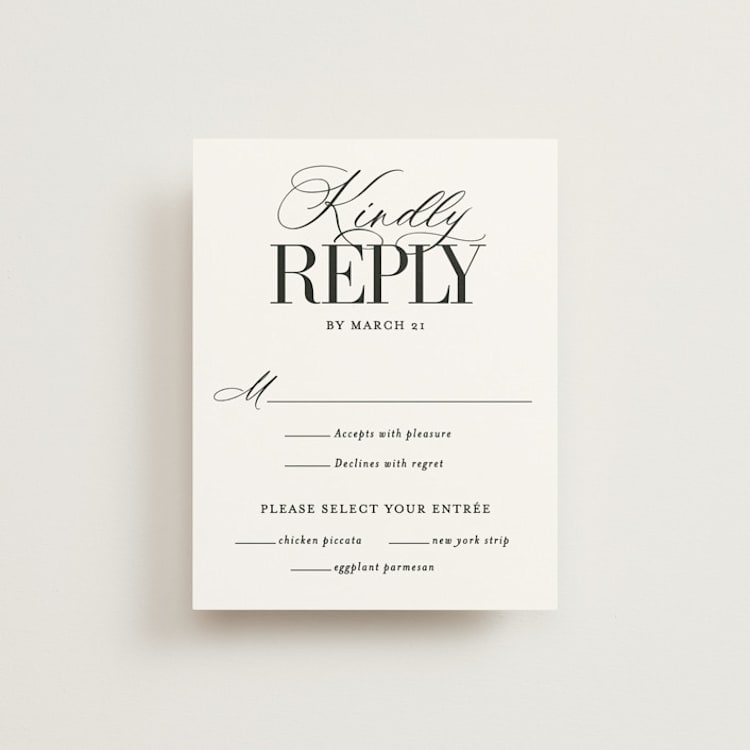 "This and That" - RSVP Cards in Diamond by Jessica Corliss - Front