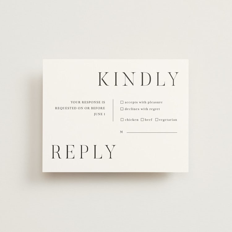 "Around the Way" - RSVP Cards in Slate by That Girl Press - Front